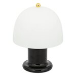 ATMOSPHERA Lampe LED haut 21 cm verre noir