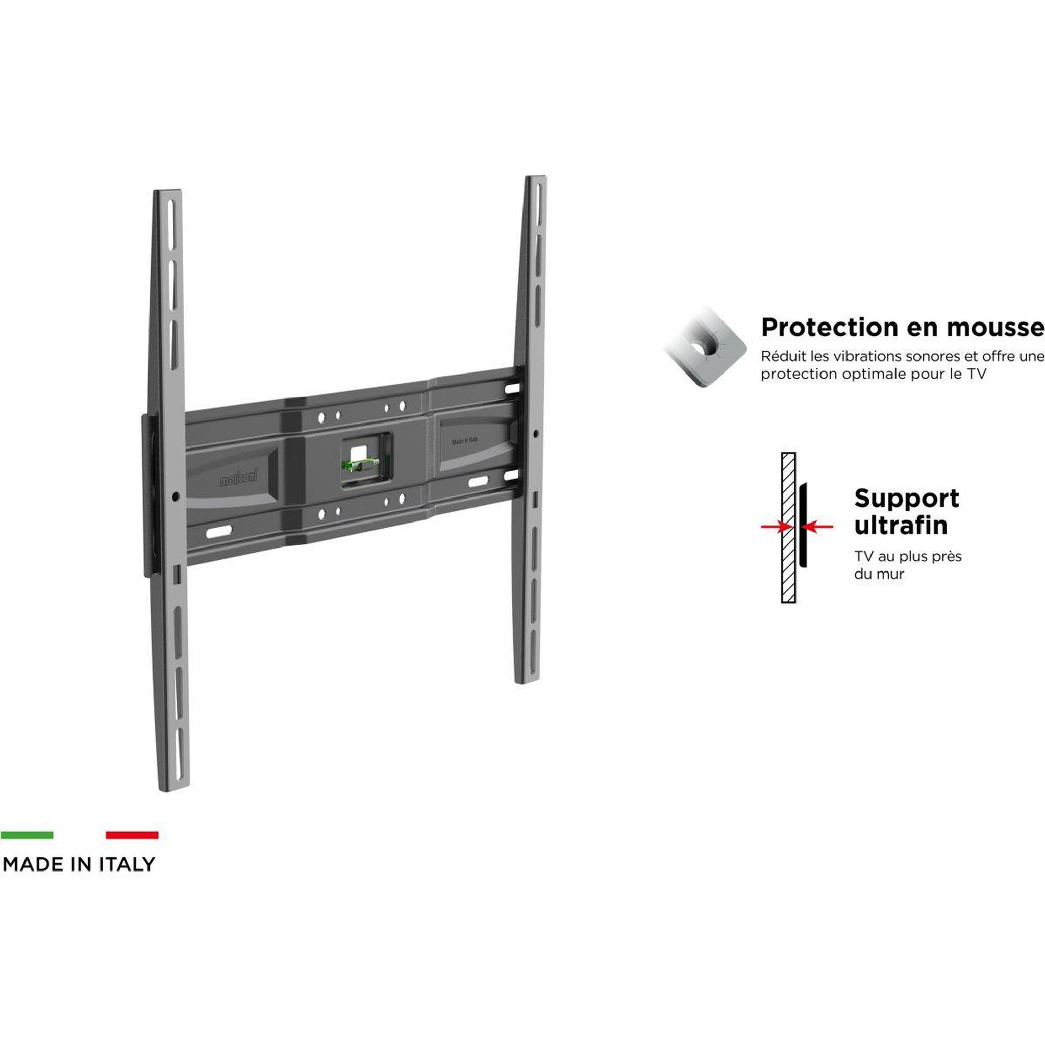 Voir la diapositive 2 : Meliconi Support mural TV FIXE GS S400 - TV 40-82p