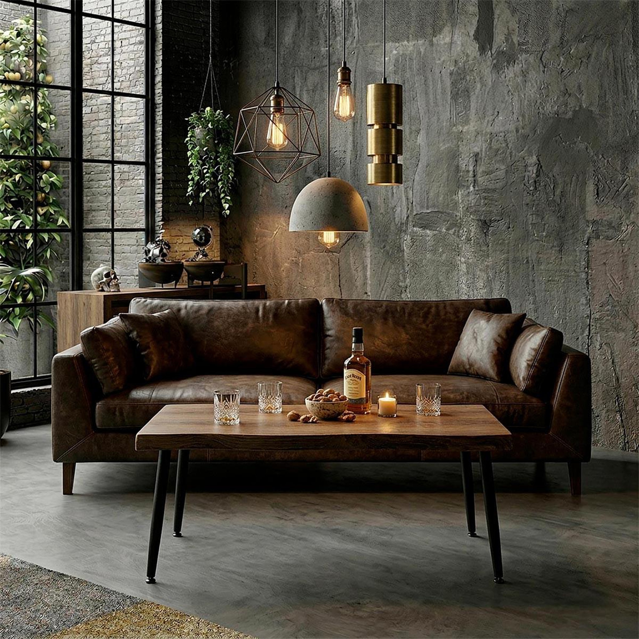 Voir la diapositive 3 : The Home Deco Factory Table basse design  forest ii  100cm naturel & noir