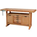 OUTIFRANCE Etabli bois 1,20 m à caisson