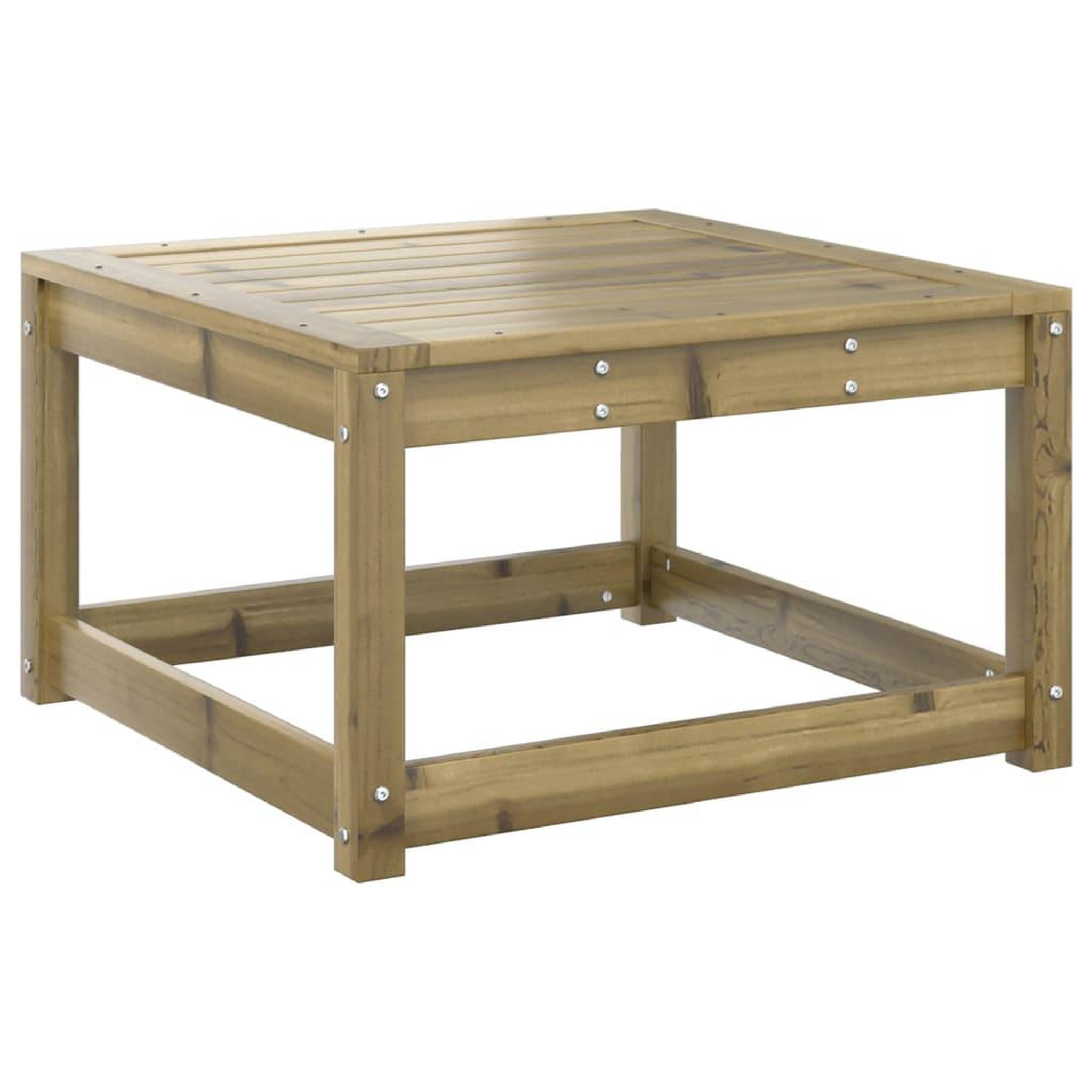 Voir la diapositive 4 : VIDAXL Repose-pied de jardin avec coussins bois de pin impregne