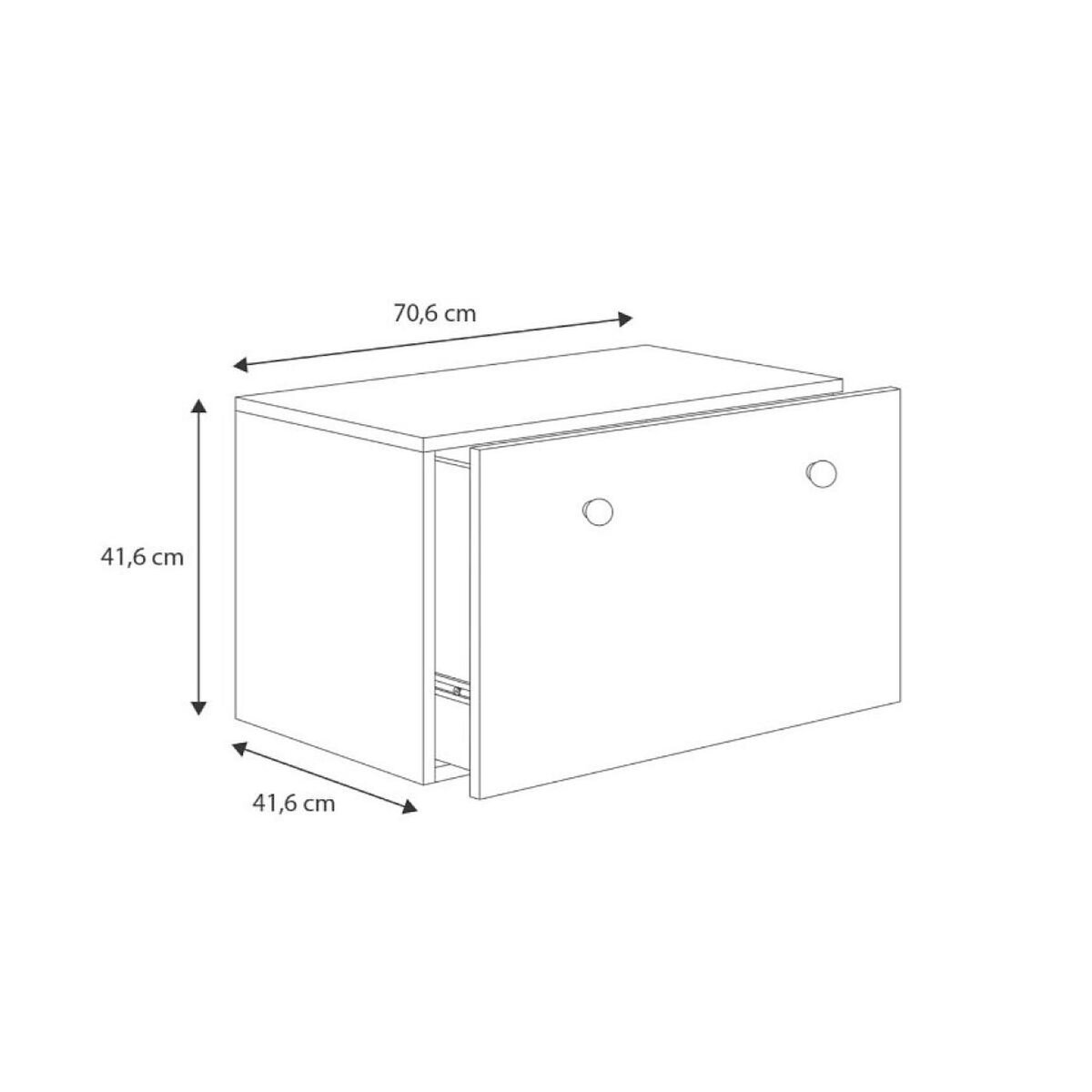KOBI Coffre à jouets Inga - poignée foot
