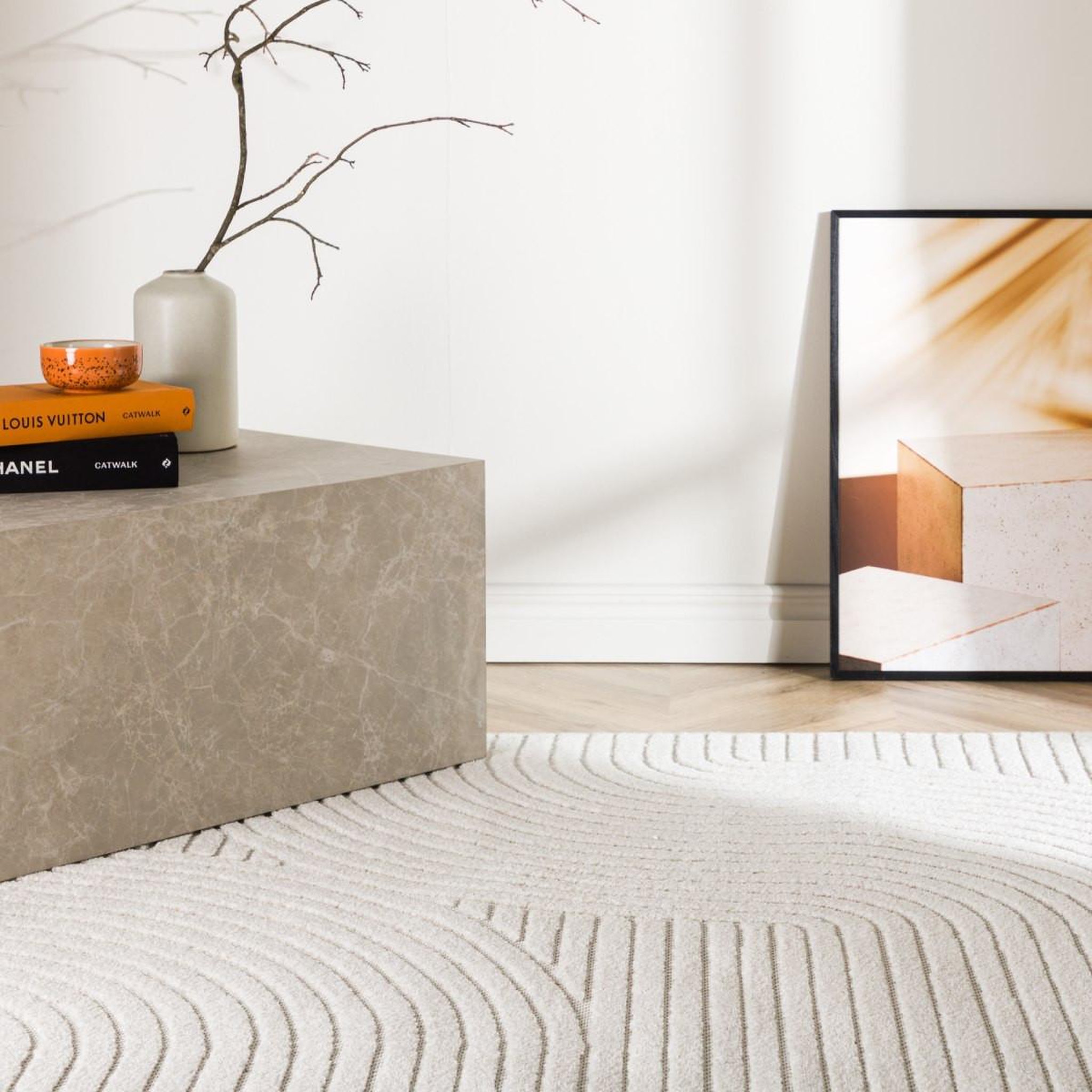Voir la diapositive 3 : Paris Prix Tapis déco  vince solar  200x290cm naturel