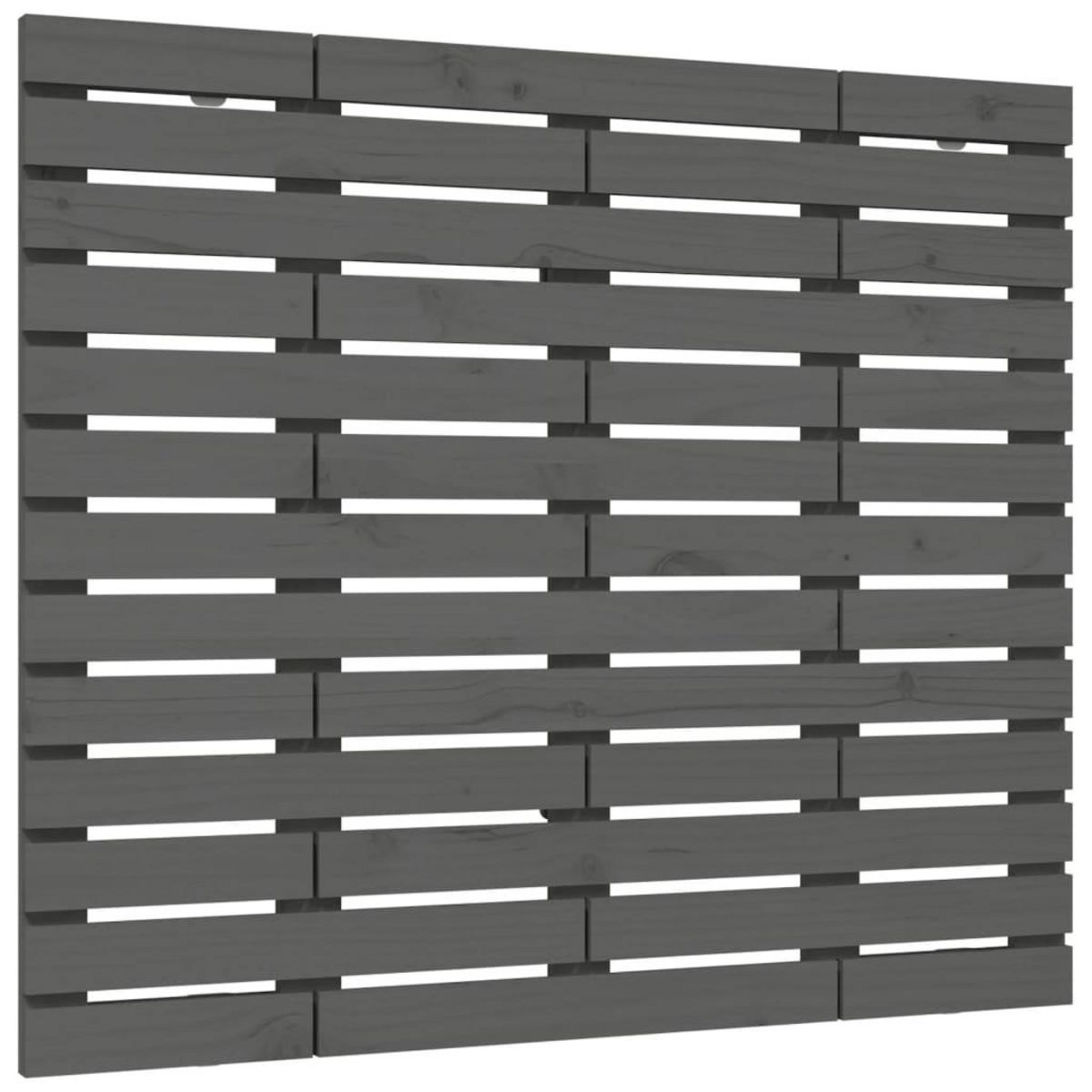 VIDAXL Tete de lit murale Gris 146x3x91,5 cm Bois massif de pin