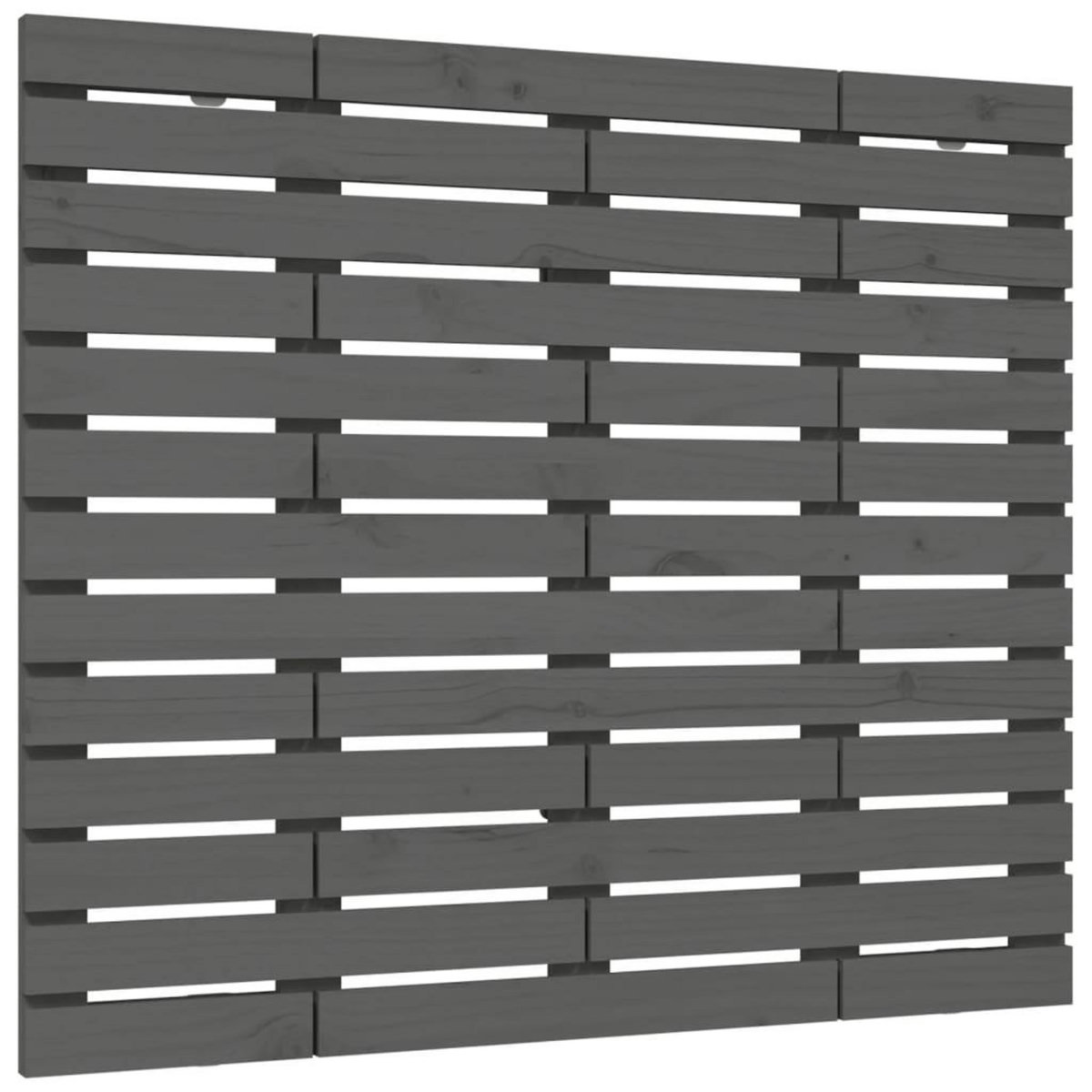 VIDAXL Tete de lit murale Gris 146x3x91,5 cm Bois massif de pin