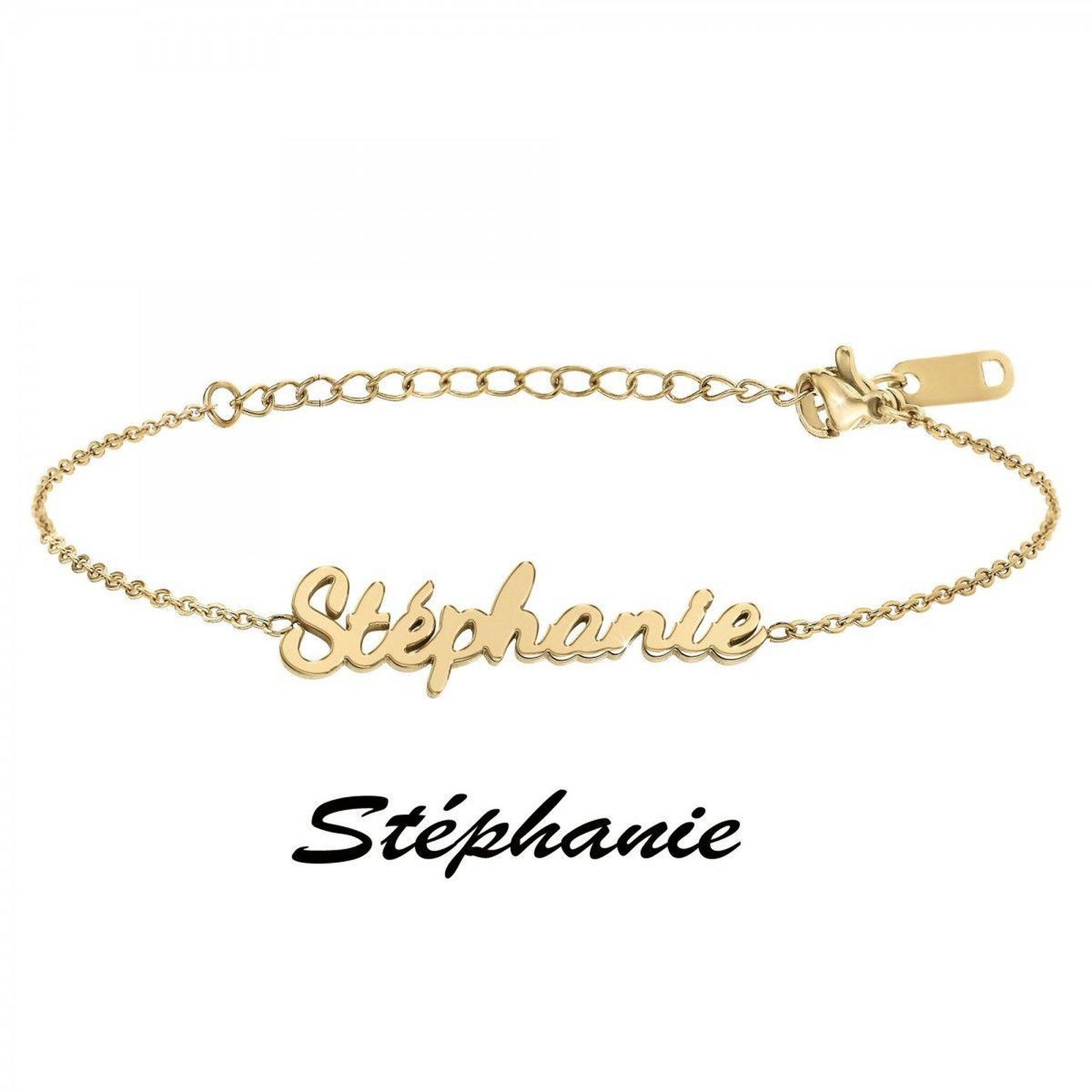 Voir la diapositive 3 : SC CRYSTAL Stéphanie - Bracelet prénom