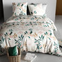 Voir la diapositive 3 : ATELIER DU COTON Parure Housse De Couette 3pcs 100% Coton 57fils -kano