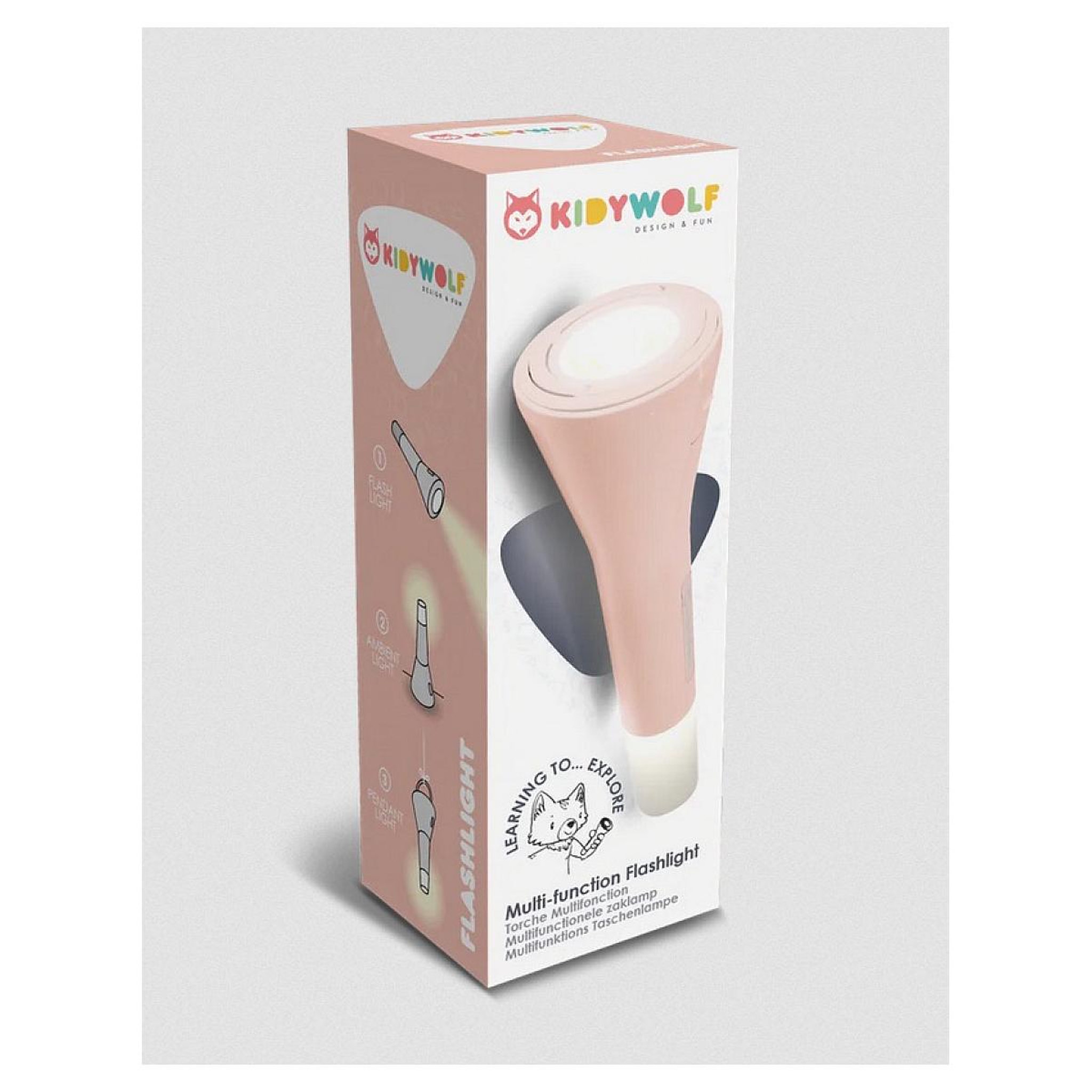 Voir la diapositive 2 : KIDYWOLF Kidyflashlight nude - lampe torche