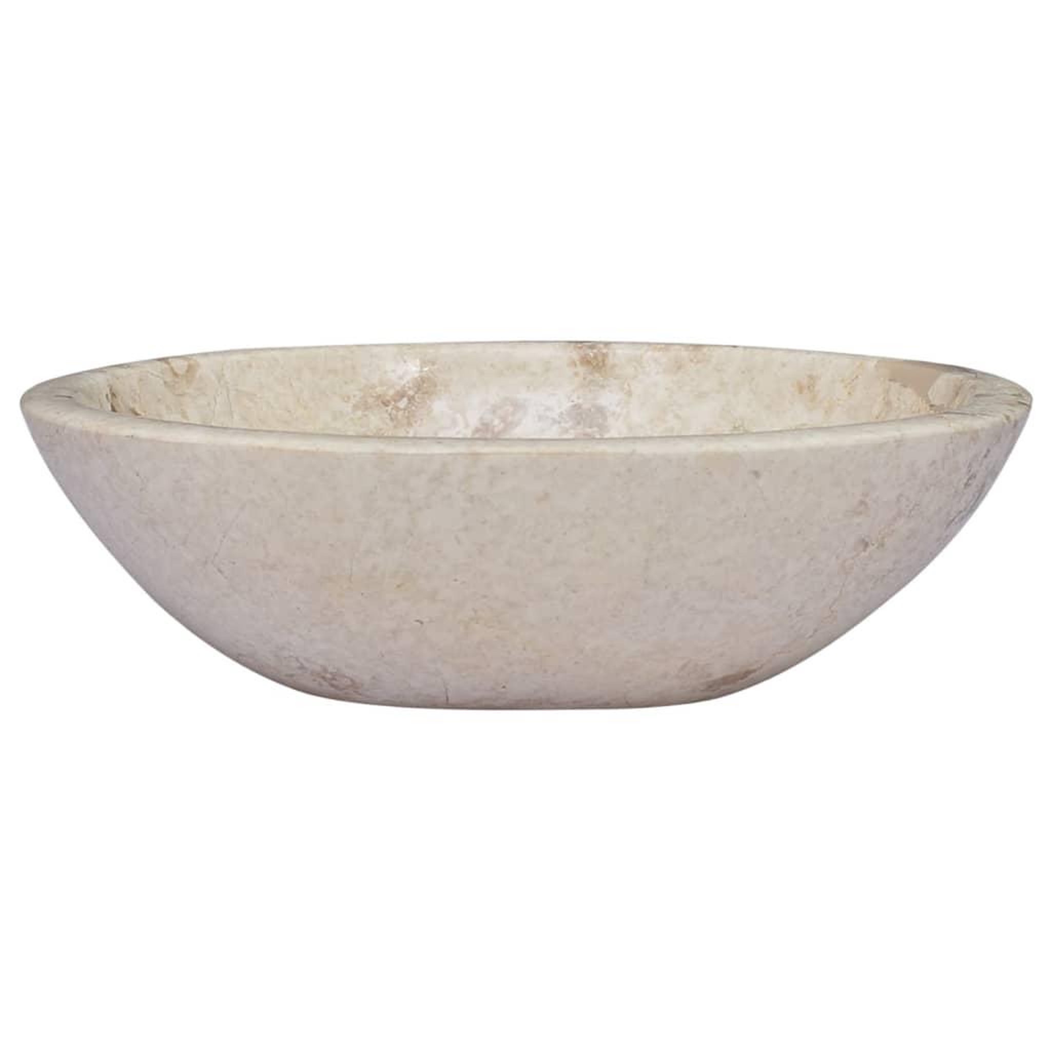 Voir la diapositive 3 : VIDAXL Lavabo Creme 53x40x15 cm Marbre