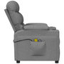 Voir la diapositive 5 : VIDAXL Fauteuil electrique de massage Gris clair Tissu