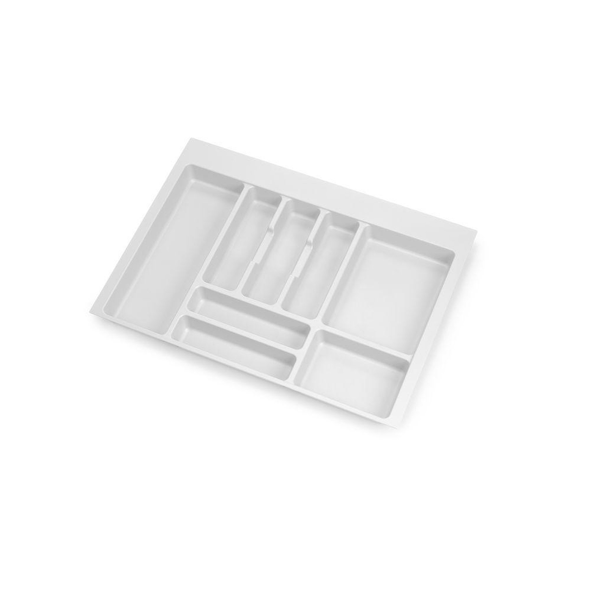 EMUCA SRL Range-couvert Optima Vertex/Concept 500mm (Panneau 16mm), Module 700 mm, Plastique blanc