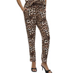 Vero Moda Pantalon fluide Léopard Noir/Beige Femme Vero  oda Easy Joy. Coloris disponibles : Marron