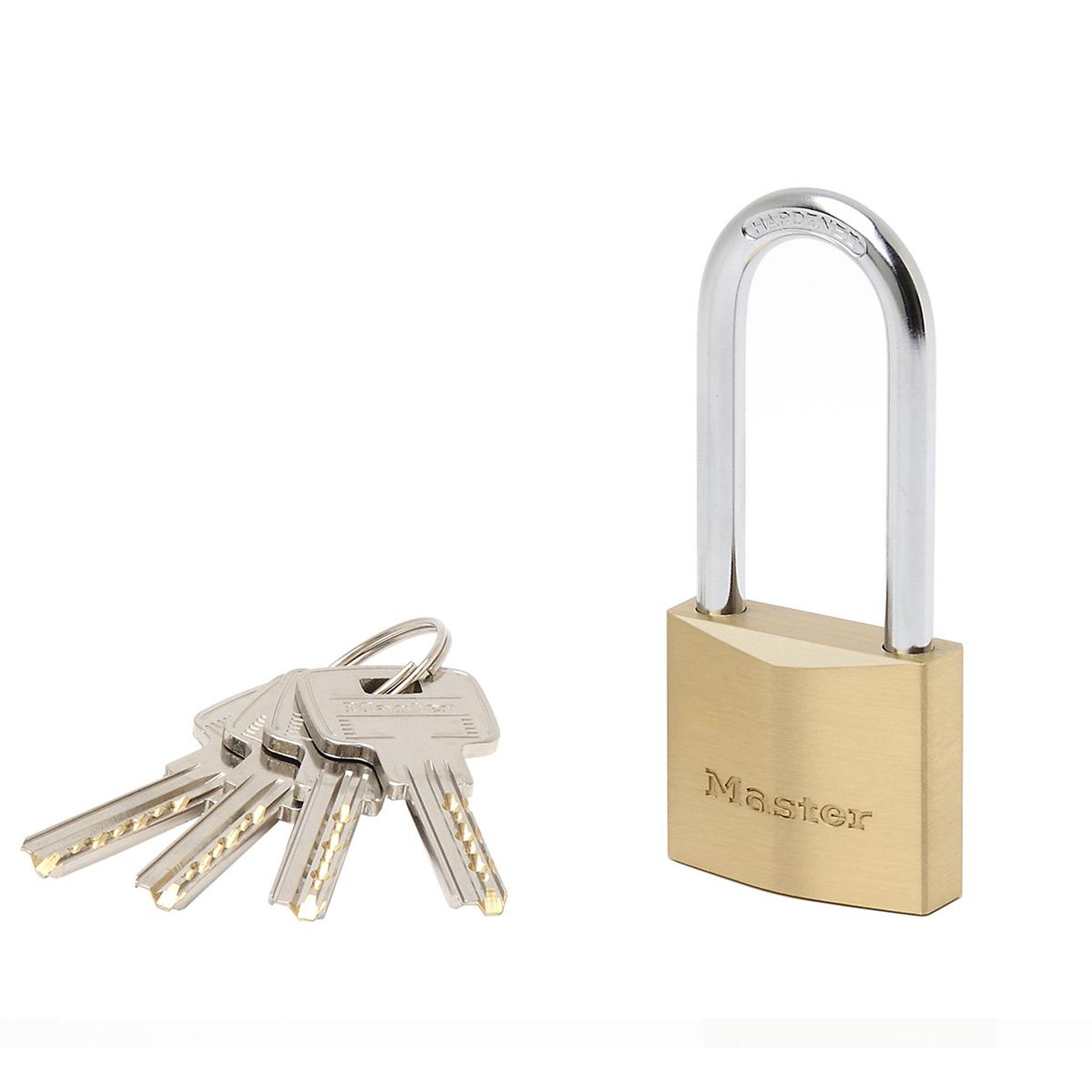 Master lock 2940eurd cadenas à clé extra fin en laiton et anse moyenne, doré, 9,1 x 4 x 1,6 cm