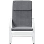 Voir la diapositive 4 : VIDAXL Chaise de relaxation Gris fonce Tissu
