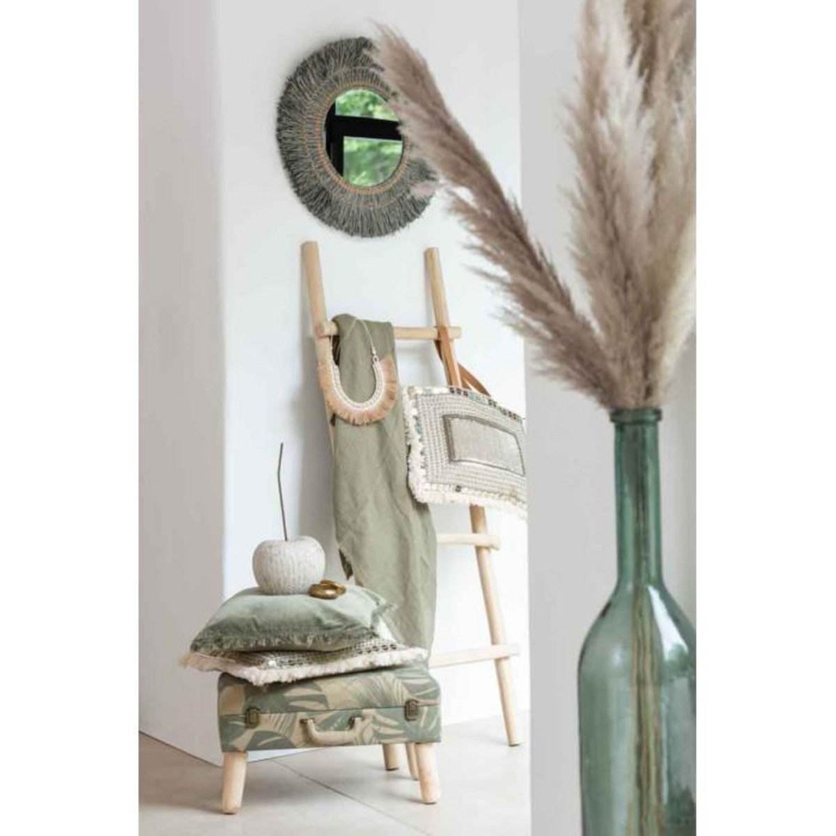 Paris Prix Vase Design en Verre  Carafe  101cm Vert