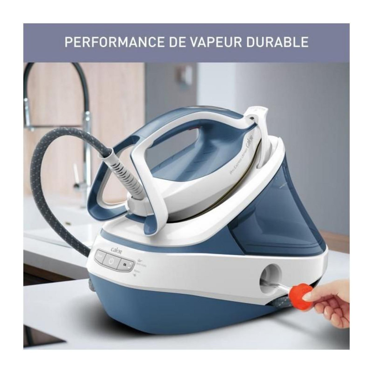 CALOR CALOR Pro Express Ultimate Centrale vapeur, Pression 7,6 bars, Débit vapeur 155 g/min, Fonction pressing 580 g/min YY5357FC