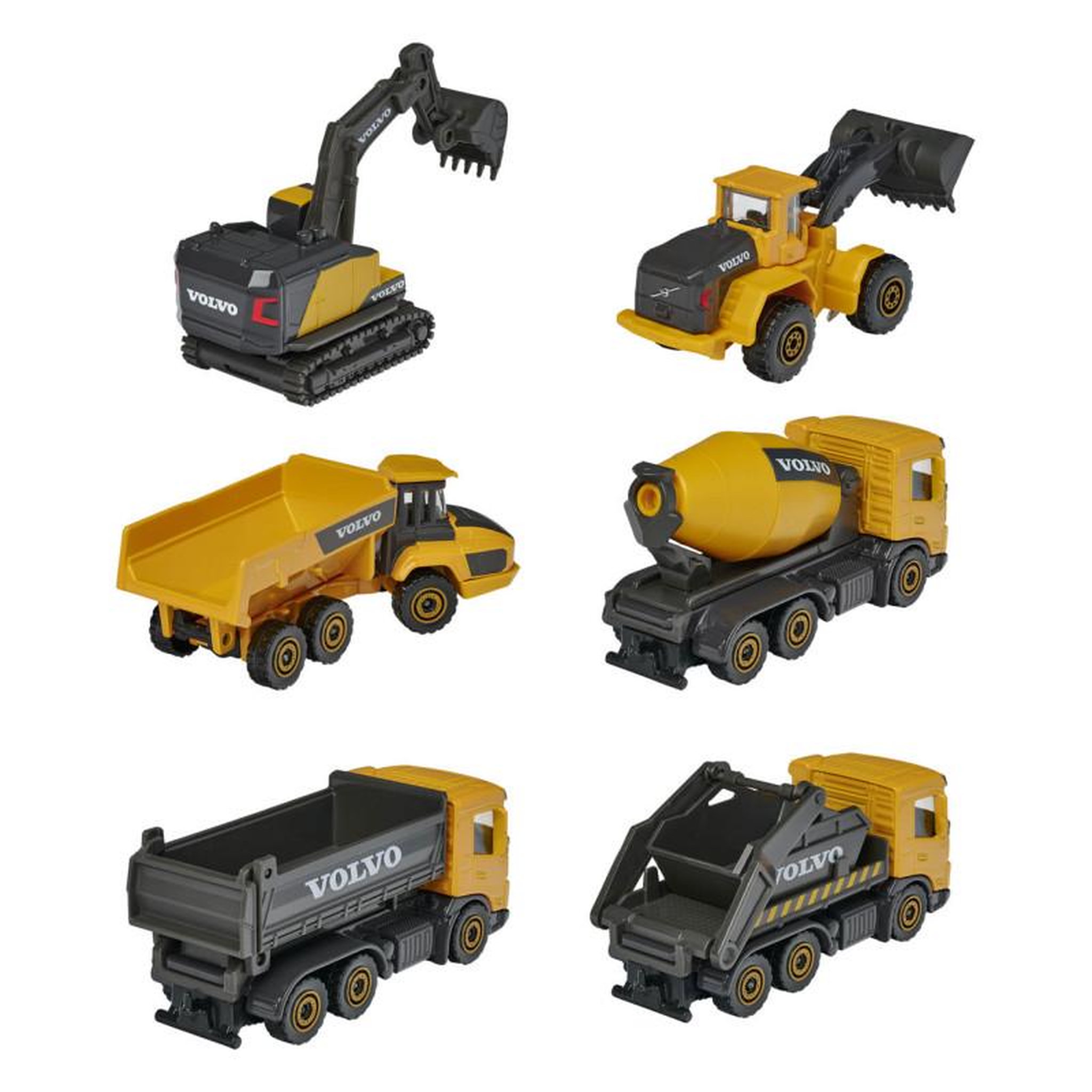 Voir la diapositive 3 : Majorette 3 VEH 1 64 MAJO CHANTIER VOLVO Majorette SMY212057284