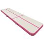 Voir la diapositive 2 : VIDAXL Tapis gonflable de gymnastique avec pompe 800x100x15cm PVC Rose
