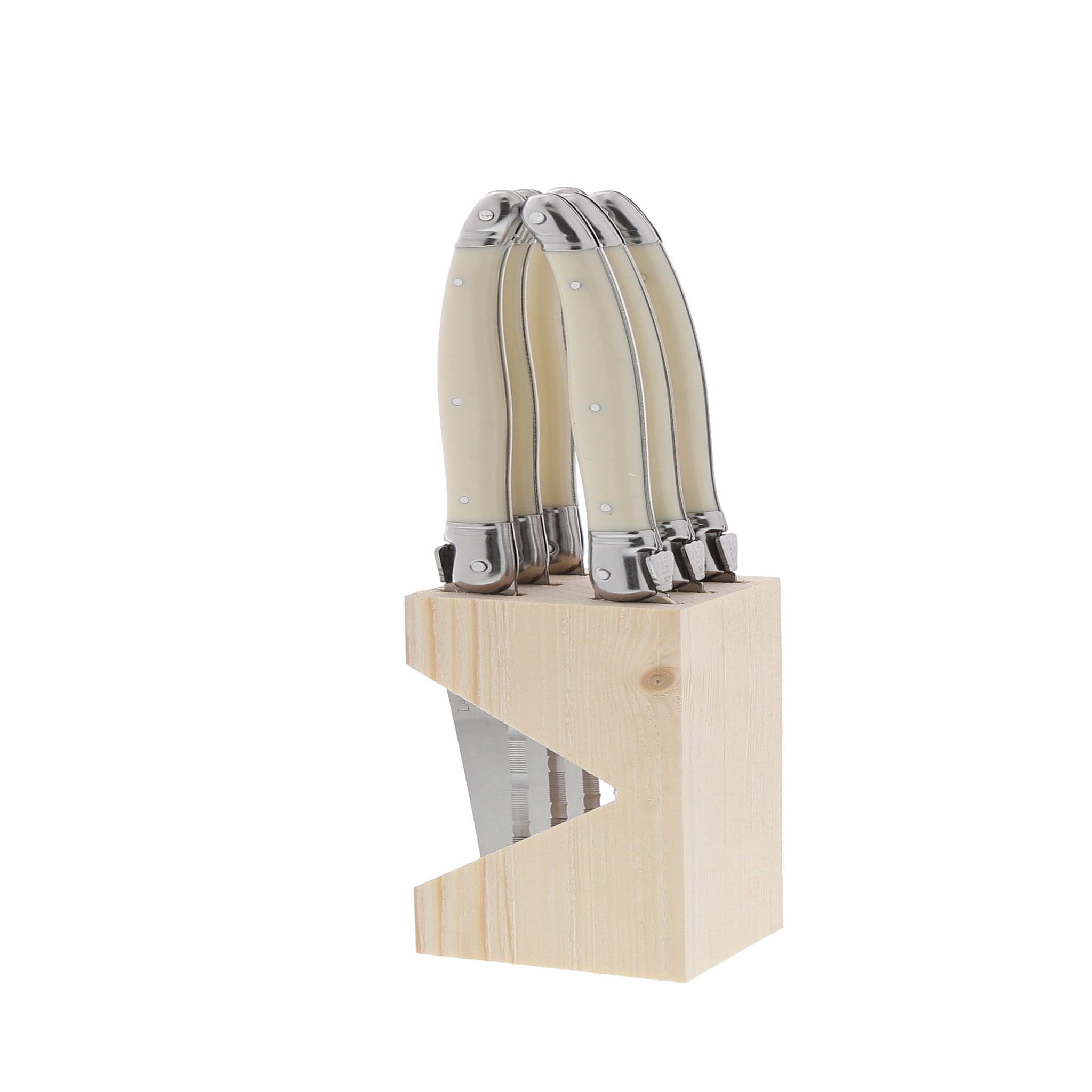 Laguiole Lot de 6 couteaux LAGUIOLE ivoire