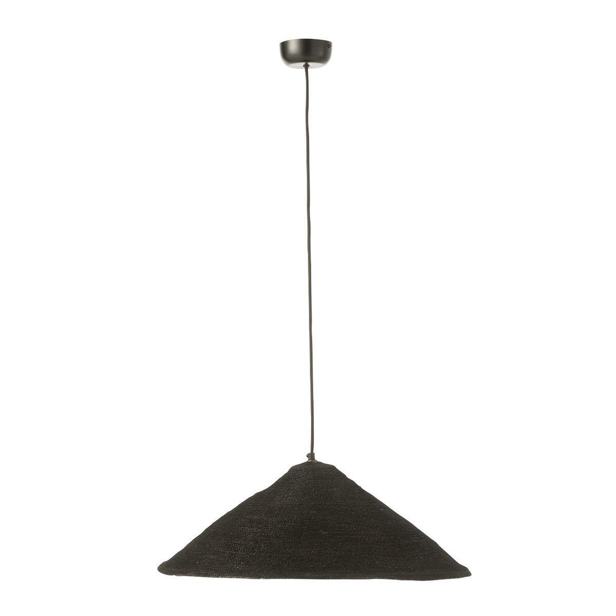 J-LINE Lampe Suspension Chapeau  Moonj  60cm Noir