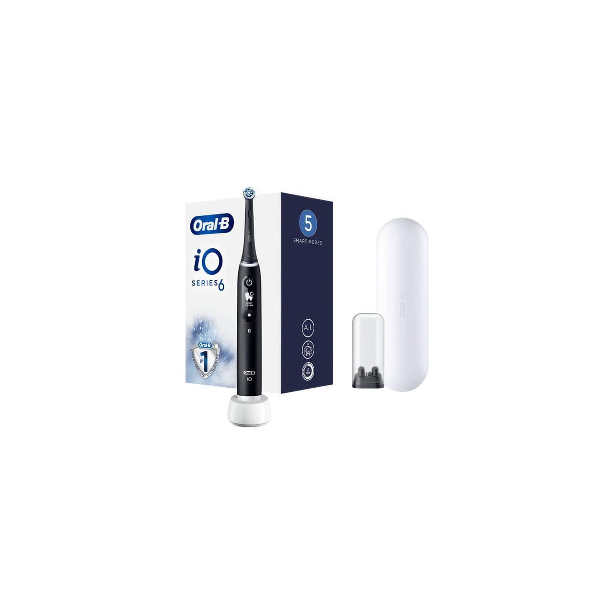 Voir la diapositive 2 : ORAL B Oral-b io 6 adulte brosse à dents oscillante noir