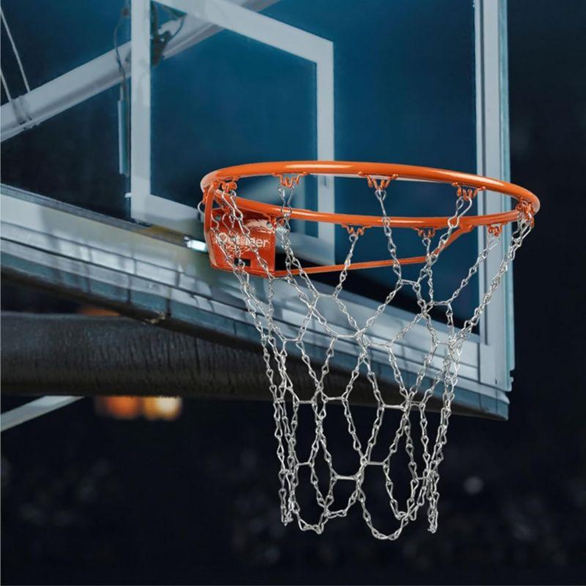 Voir la diapositive 2 : BUMBER Filet de panier basket-ball en acier - Street - Adaptabilité universelle et Installation facile