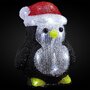 ACTUEL Figurine de Noël Pingouin Lumineux 25 LED