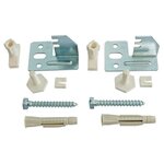 CENTRALE BRICO Jeu de 2 fixations réglables pour radiateur acier avec panneau à étrier