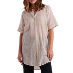 Pieces Chemise  à rayures  Femme Pieces Terra. Coloris disponibles : Beige