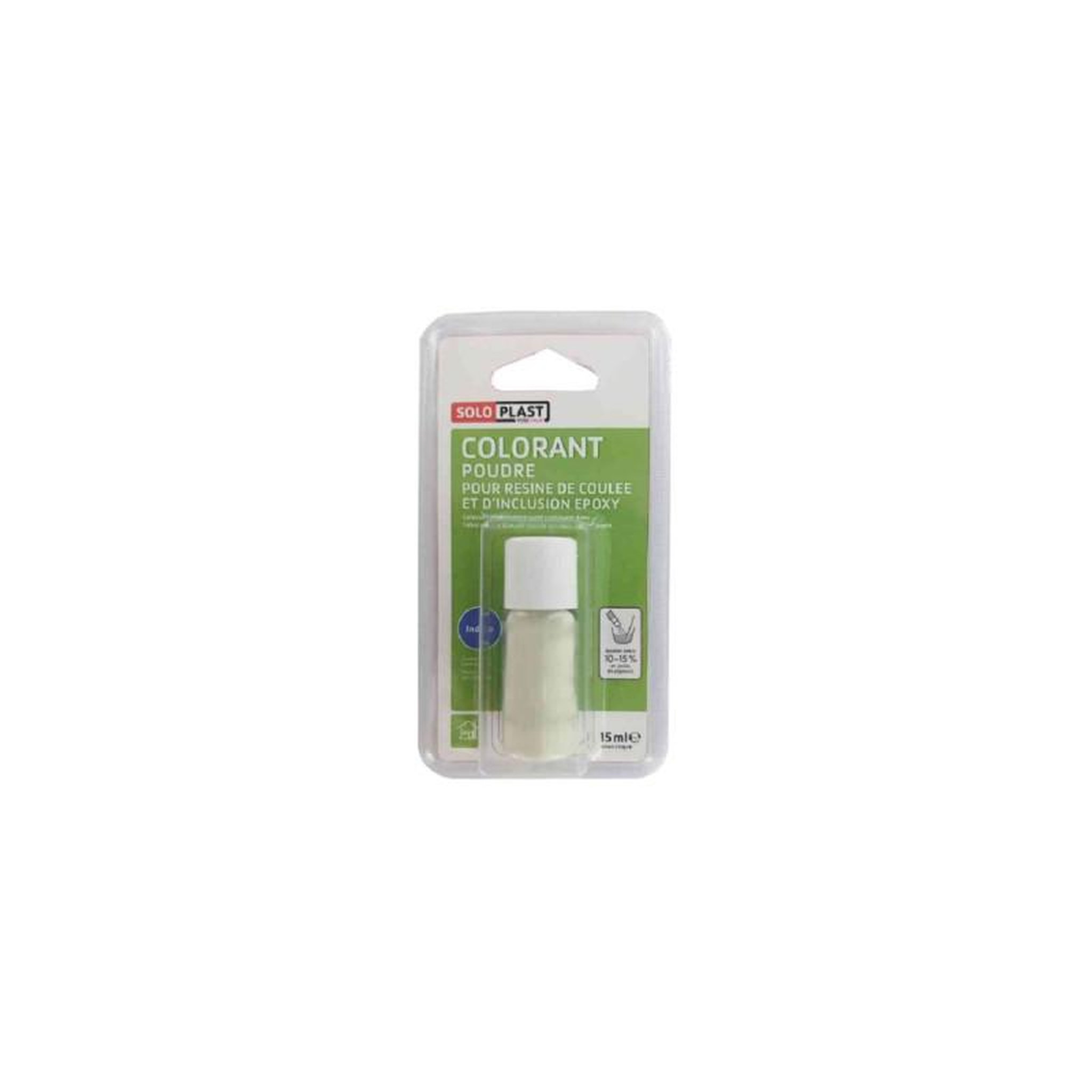 Voir la diapositive 2 : Soloplast Poudre colorante pour résine SOLOPLAST 15ml Indigo