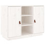 Voir la diapositive 2 : VIDAXL Buffet Blanc 100x40x75 cm Bois massif de pin