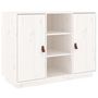 Voir la diapositive 2 : VIDAXL Buffet Blanc 100x40x75 cm Bois massif de pin