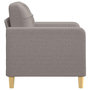 Voir la diapositive 4 : VIDAXL Fauteuil Taupe 60 cm Tissu