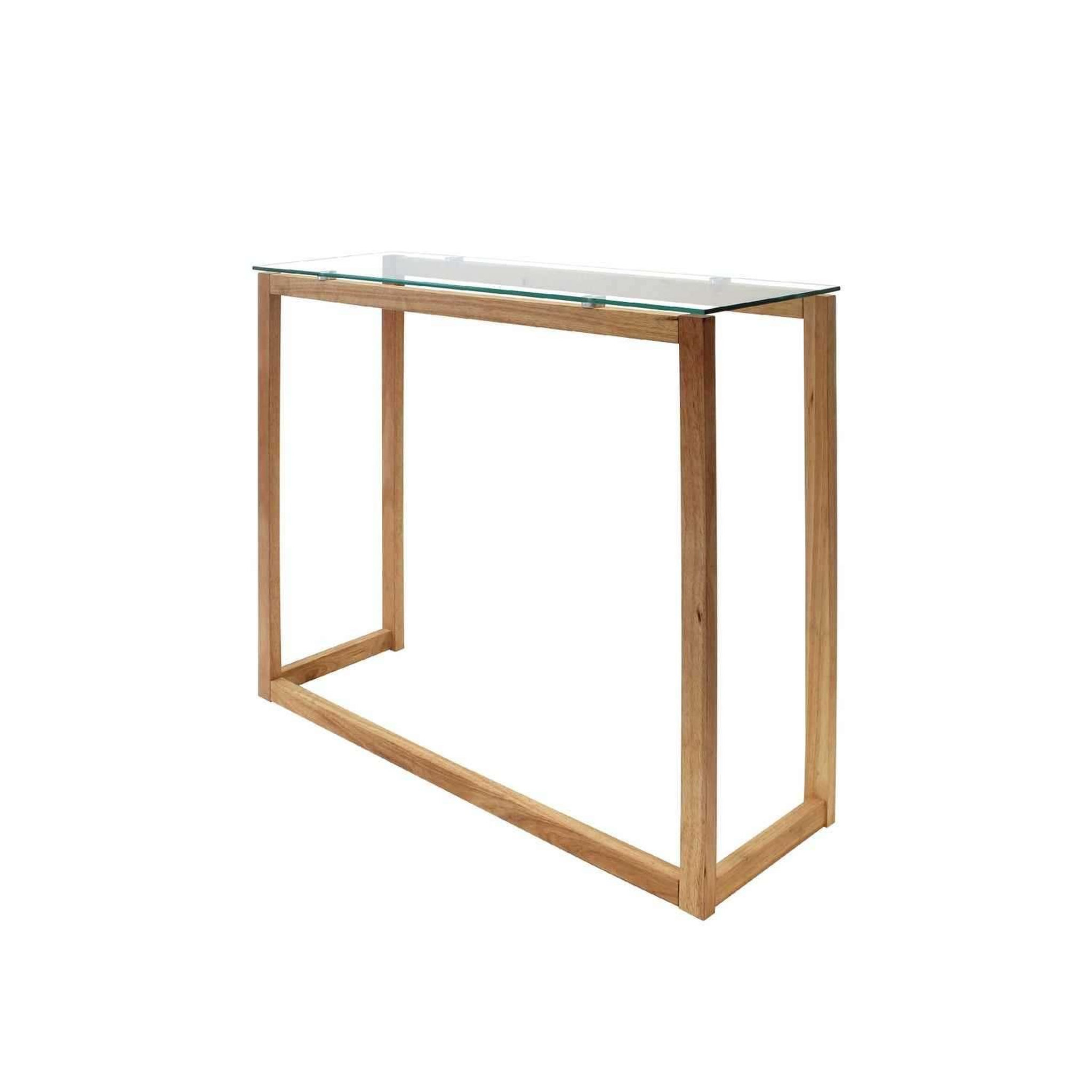 Voir la diapositive 4 : The Home Deco Factory Console en verre et bois - marron et transparent
