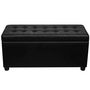 Voir la diapositive 4 : VIDAXL Pouf de rangement Cuir synthetique Noir