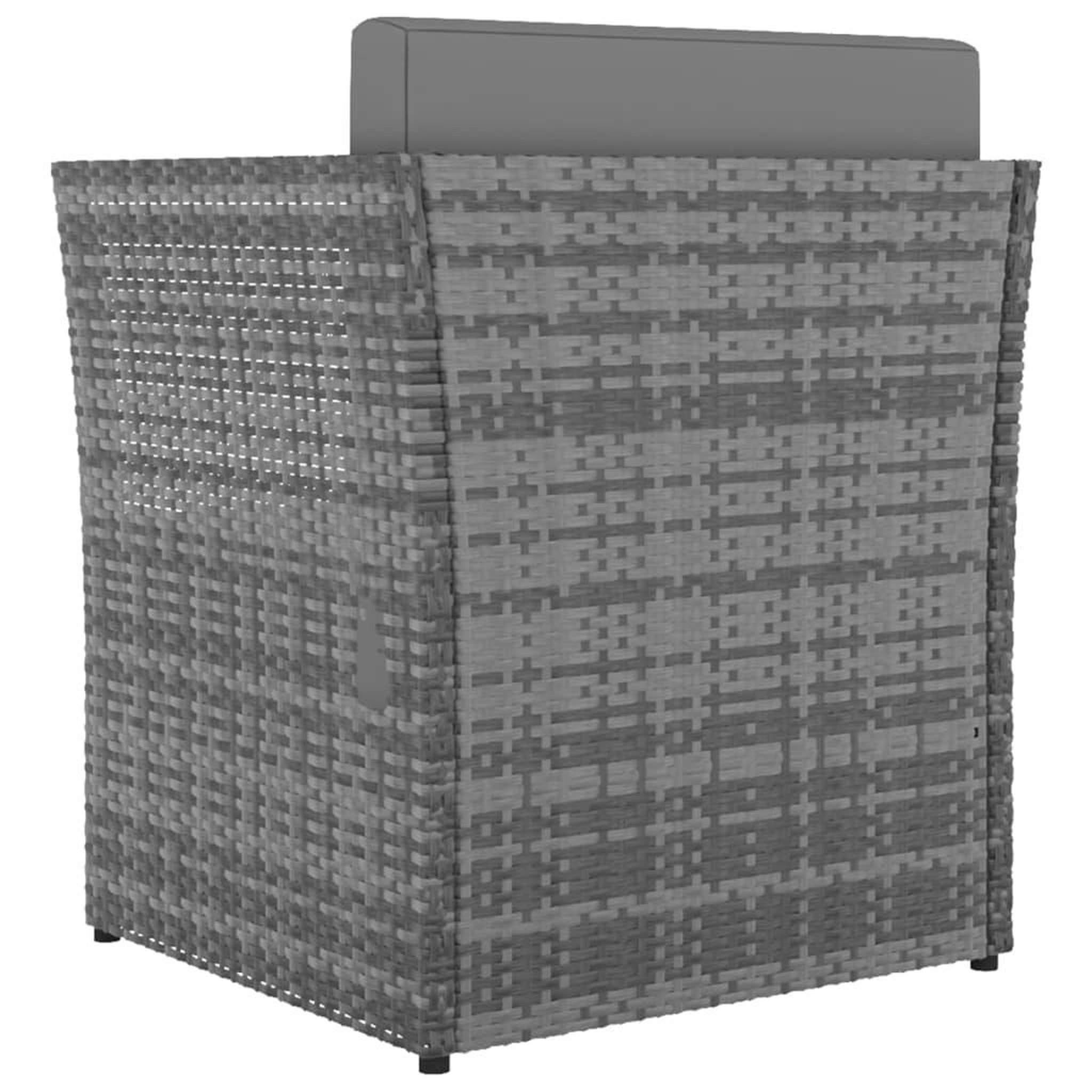 Voir la diapositive 5 : VIDAXL Chaise de jardin avec tabouret resine tressee anthracite