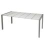 Voir la diapositive 2 : GROSFILLEX Table de jardin 190x100x74cm résine blanc bleu SUNDAY