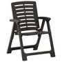 Voir la diapositive 3 : VIDAXL Chaises de jardin lot de 2 Plastique Anthracite