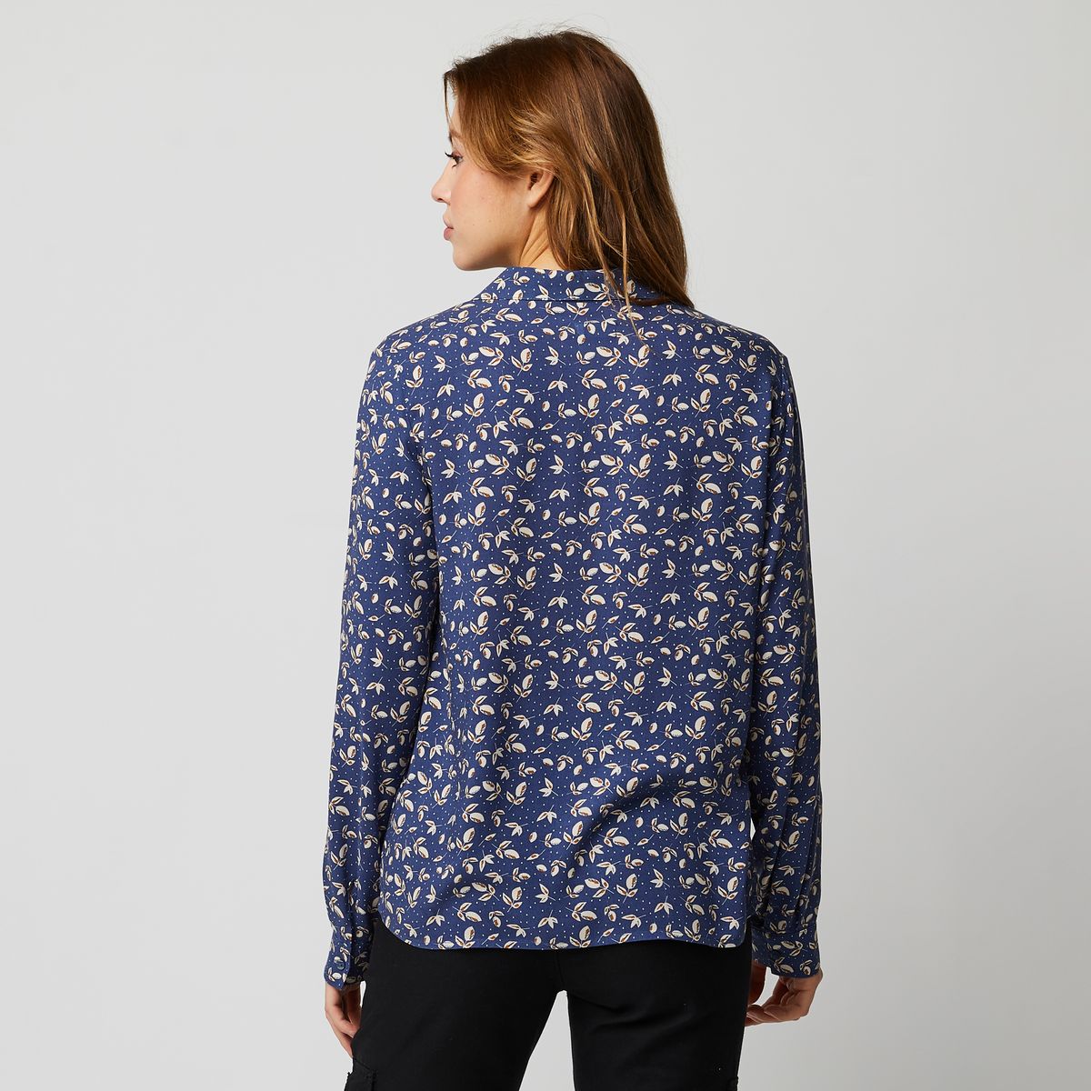 INEXTENSO Chemisier de ville bleu femme