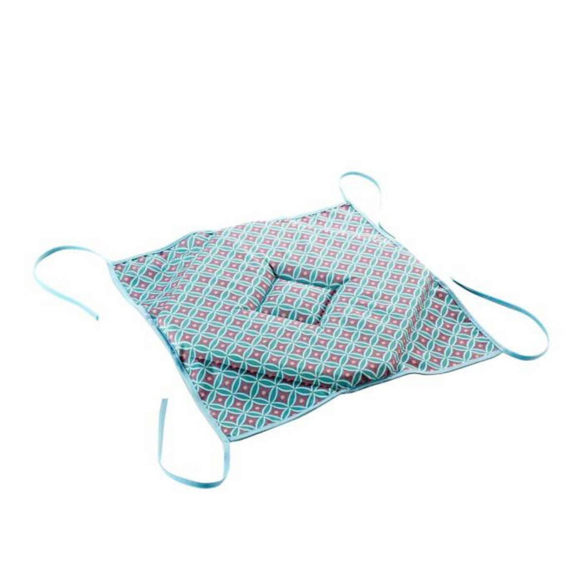 Paris Prix Galette de Chaise Imprimée  Havana  36x36cm Menthe