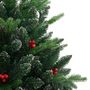 Voir la diapositive 5 : VIDAXL Sapin de Noël artificiel a charnieres avec baies rouges 150 cm