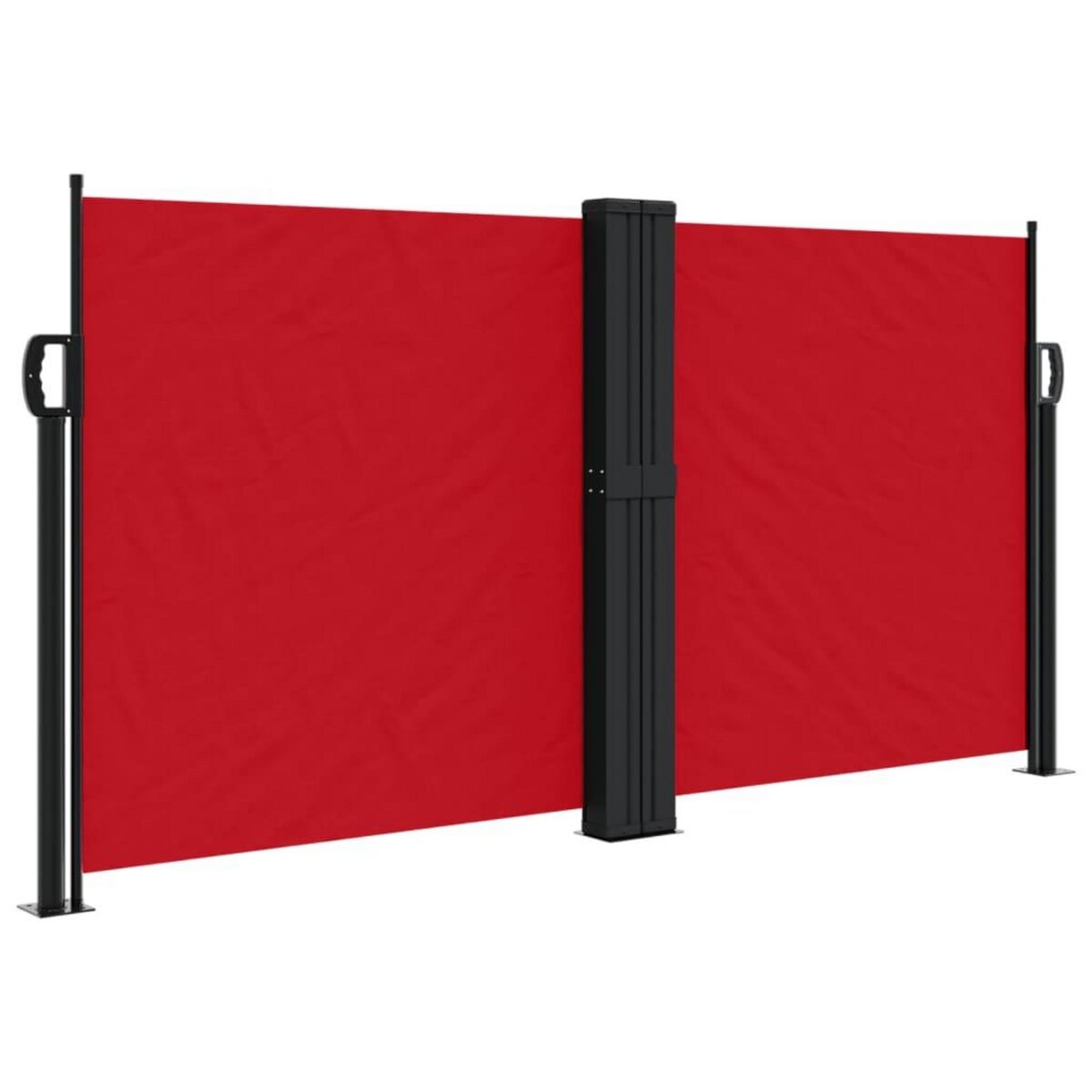 VIDAXL Auvent lateral retractable rouge 120x600 cm