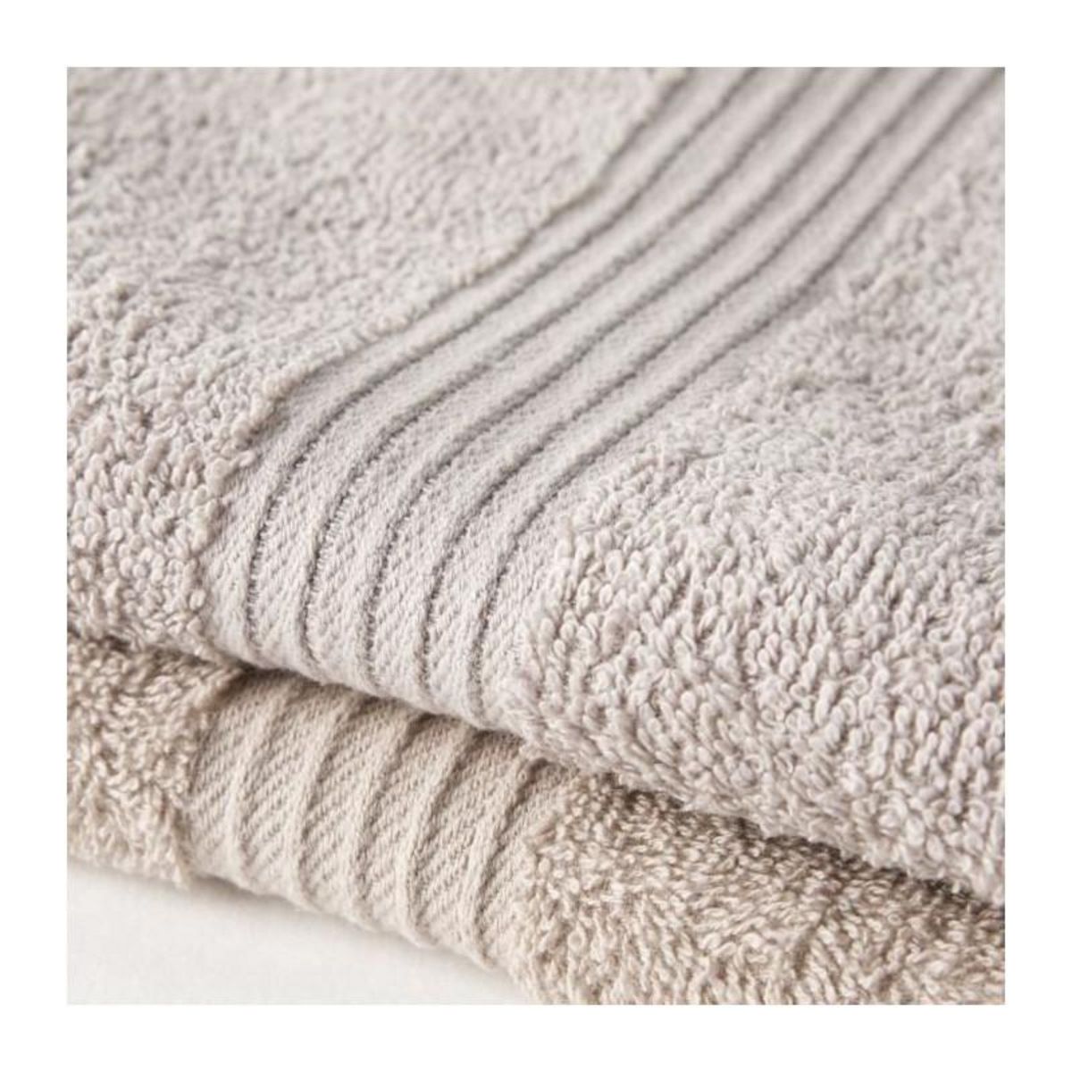 Today TODAY Essential - Lot de 2 serviettes de toilette 50x90 cm 100% Coton coloris dune