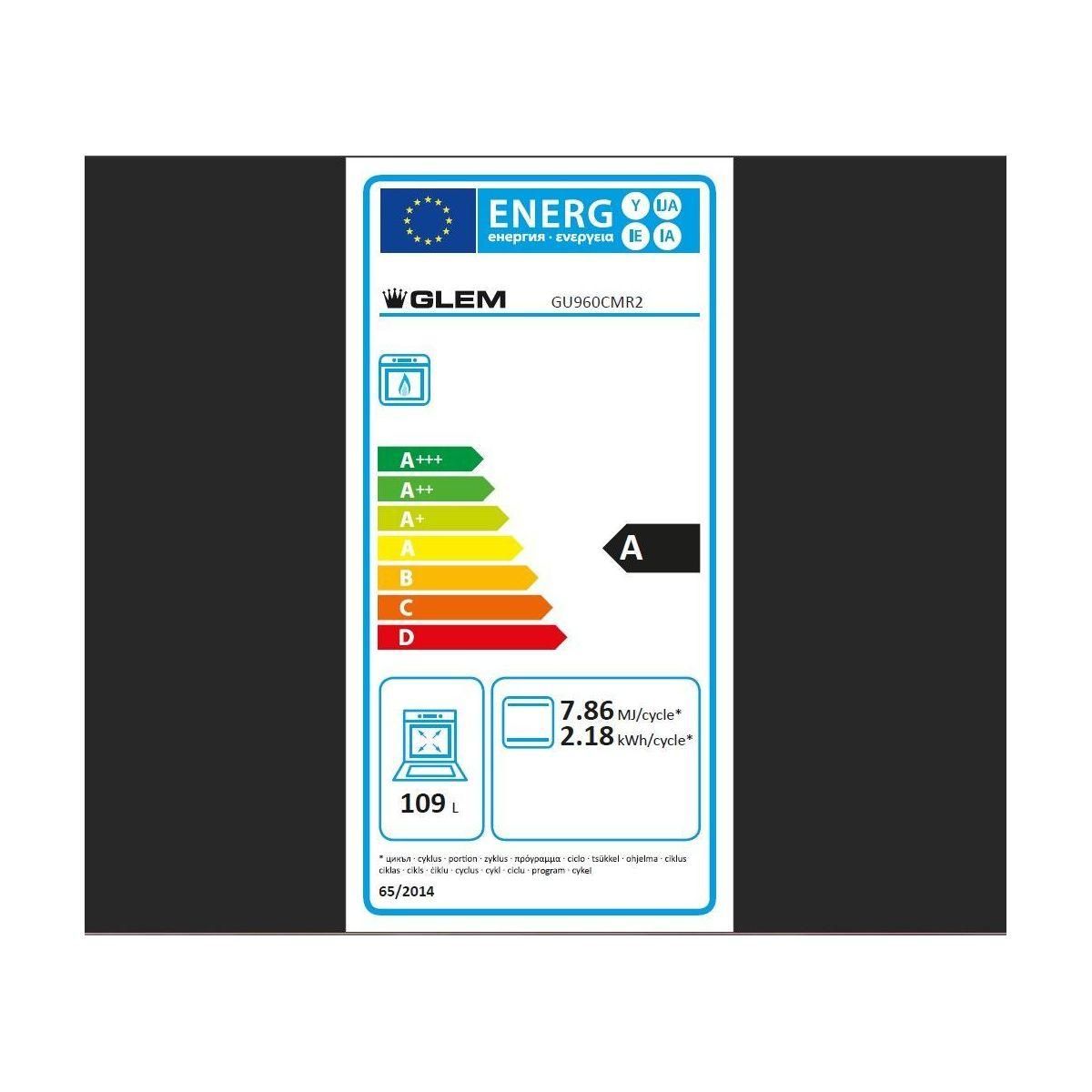 Glem Piano de cuisson gaz GU960CMR2