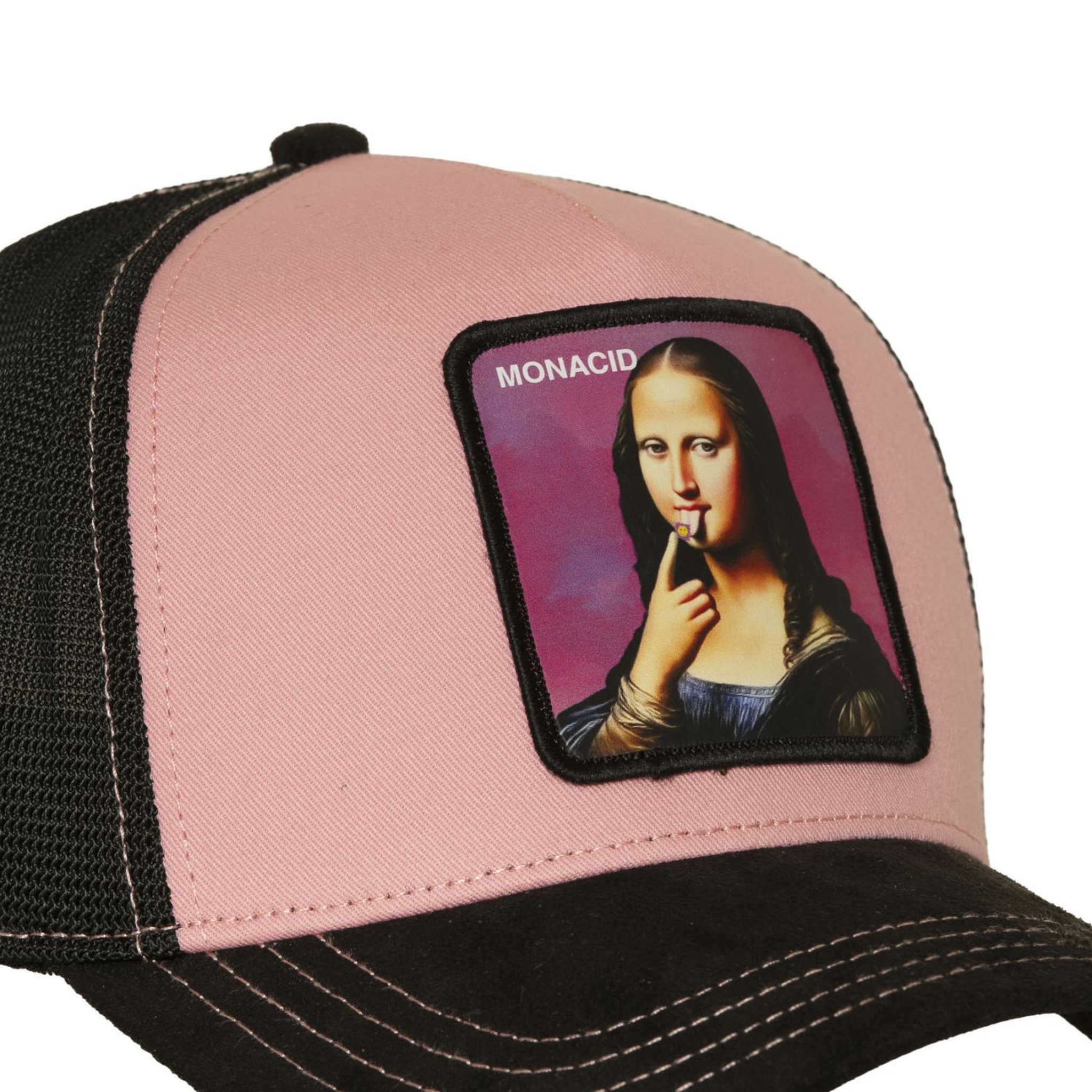 Voir la diapositive 3 : CAPSLAB Casquette trucker avec filet et patch mona