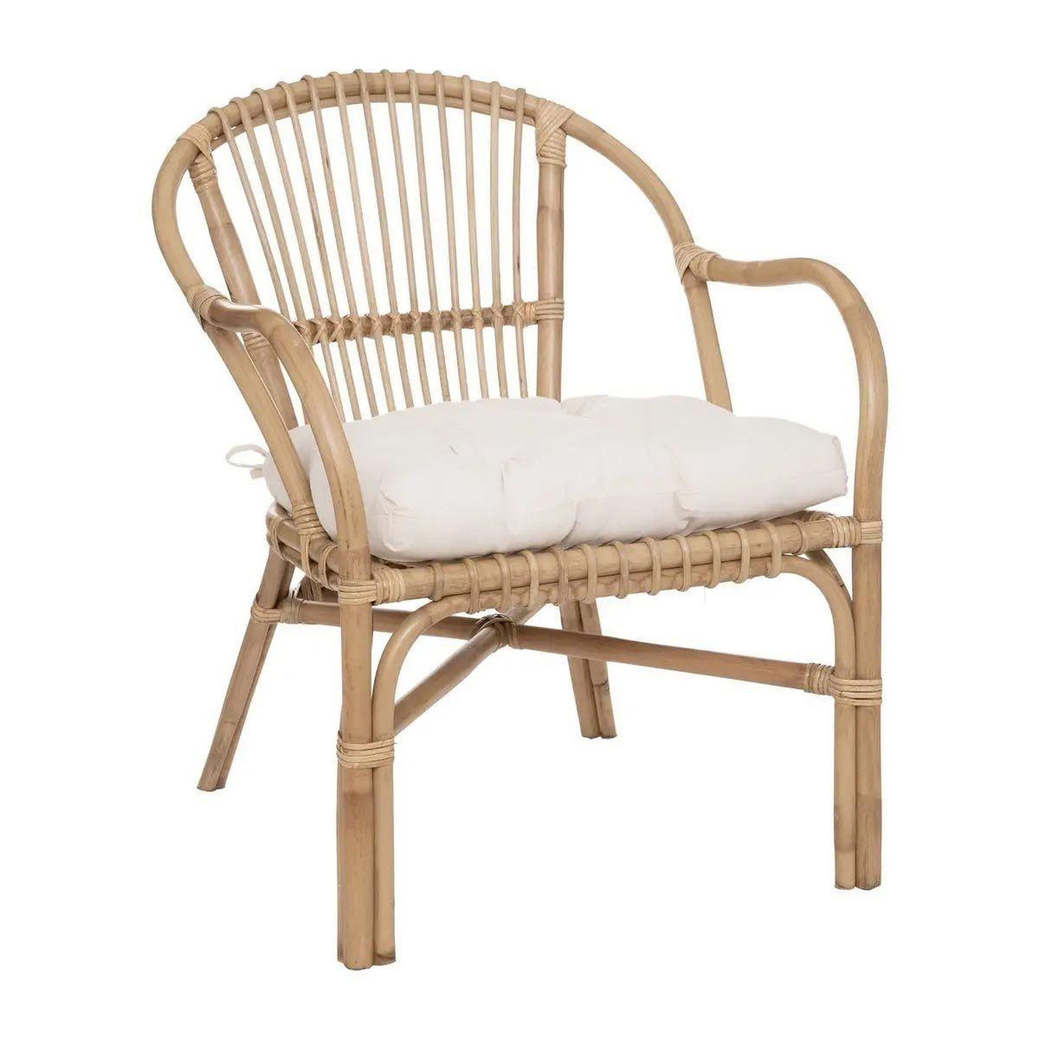 ATMOSPHERA Fauteuil design en rotin  neta  77cm naturel