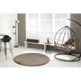 Voir la diapositive 6 : Paris Prix Tapis Uni Rond Doux à Poils Longs  Rabbit  Taupe