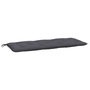 Voir la diapositive 2 : VIDAXL Coussin de banc de jardin anthracite 120x50x7 cm tissu oxford