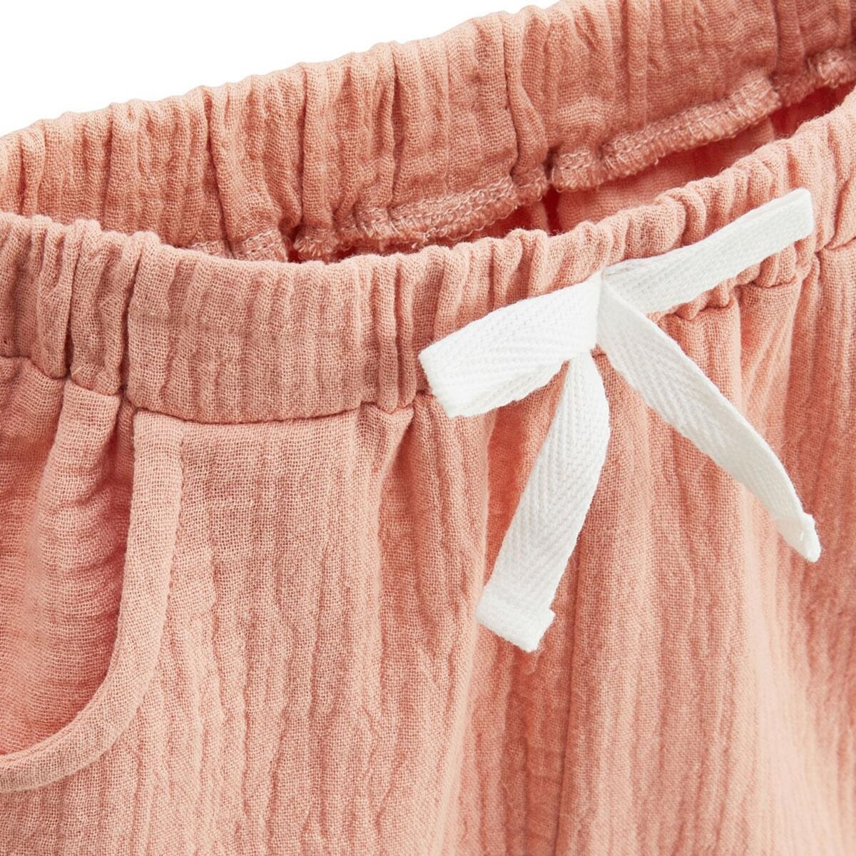 Petit Béguin Ensemble enfant t-shirt et short en gaze de coton Fiesta