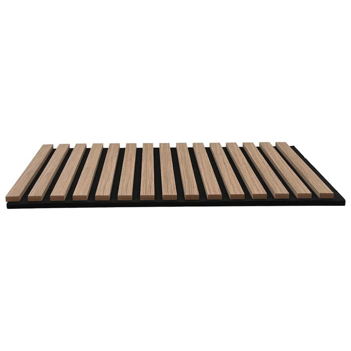 VIDAXL Panneaux muraux acoustiques 8pcs lattes 60,5x60cm placage chene